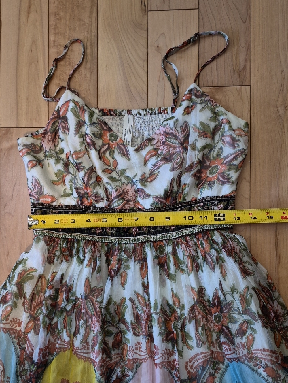 Anthropologie Women's Size 6 Multicolor Paisley Maxi Dress - Picture 8 of 9